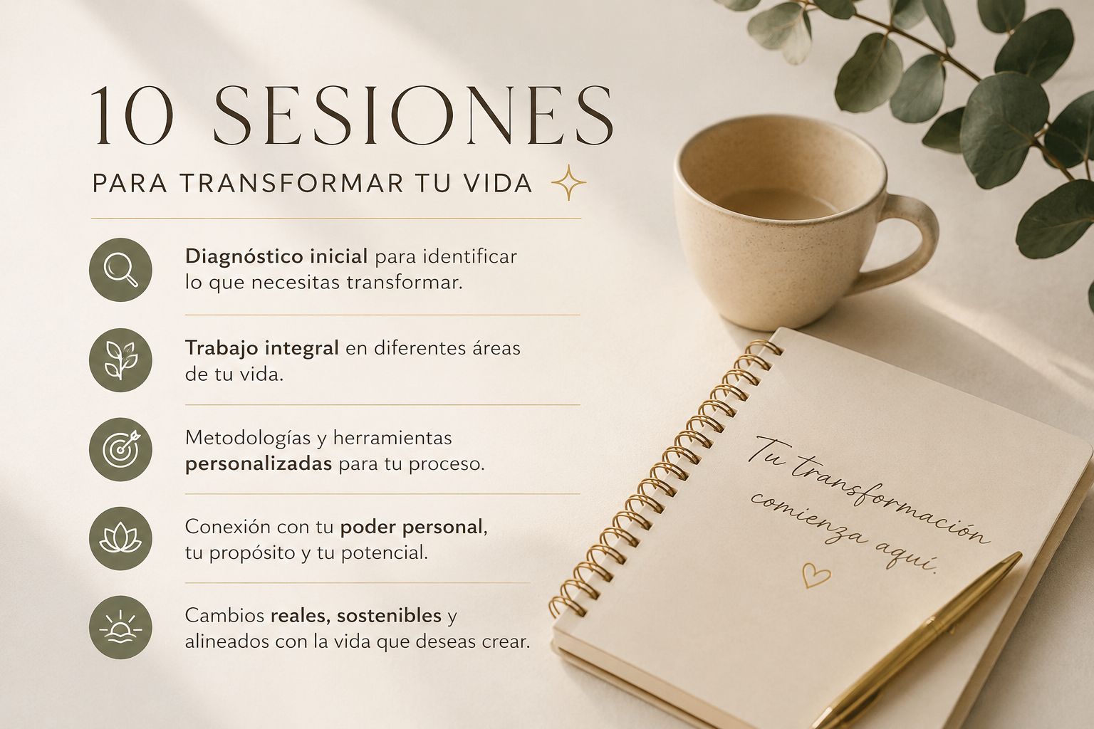10 sesiones para transformar tu vida